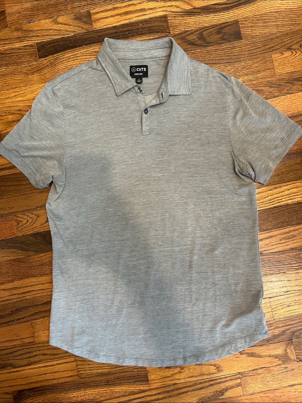 Cuts Clothing Heather Gray Polo Shirt